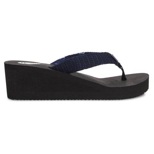Womens Anna Wedge Yoga Mat Thong Flip Flop