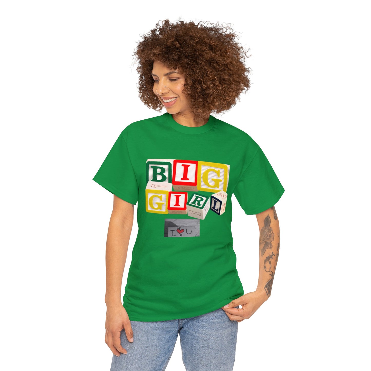 Big girl block letter love tee