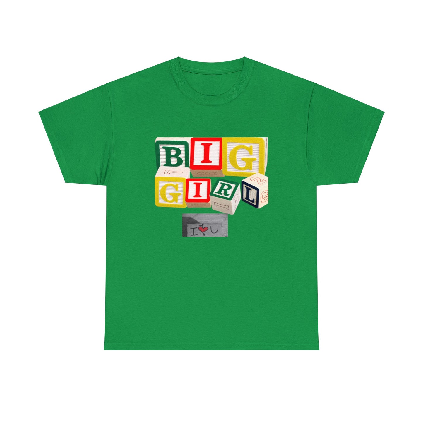 Big girl block letter love tee