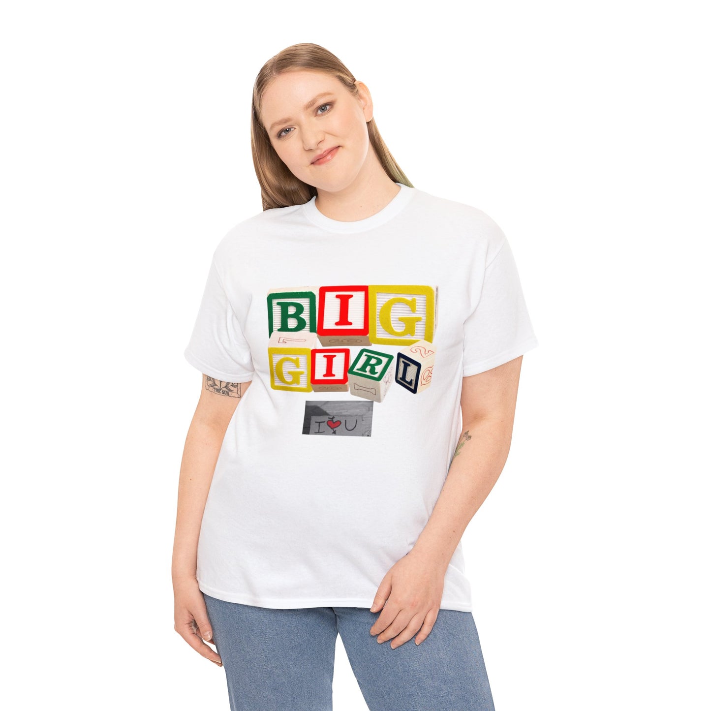 Big girl block letter love tee