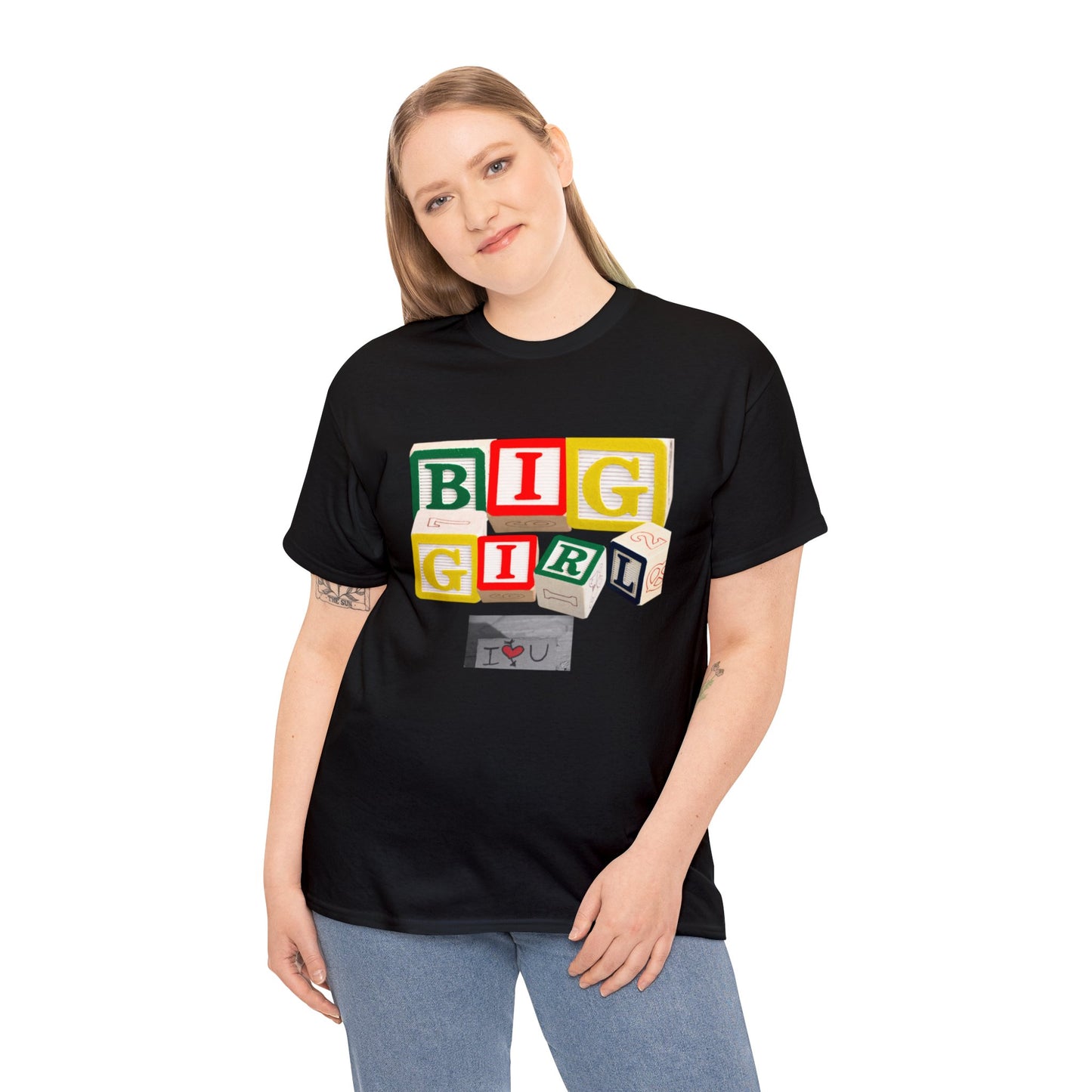 Big girl block letter love tee