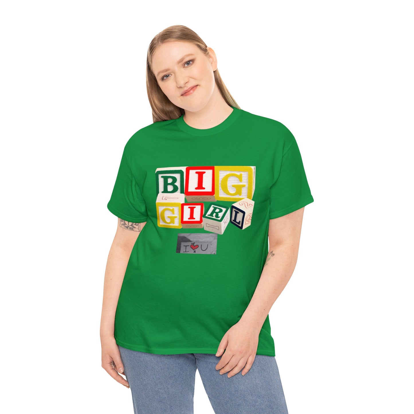 Big girl block letter love tee