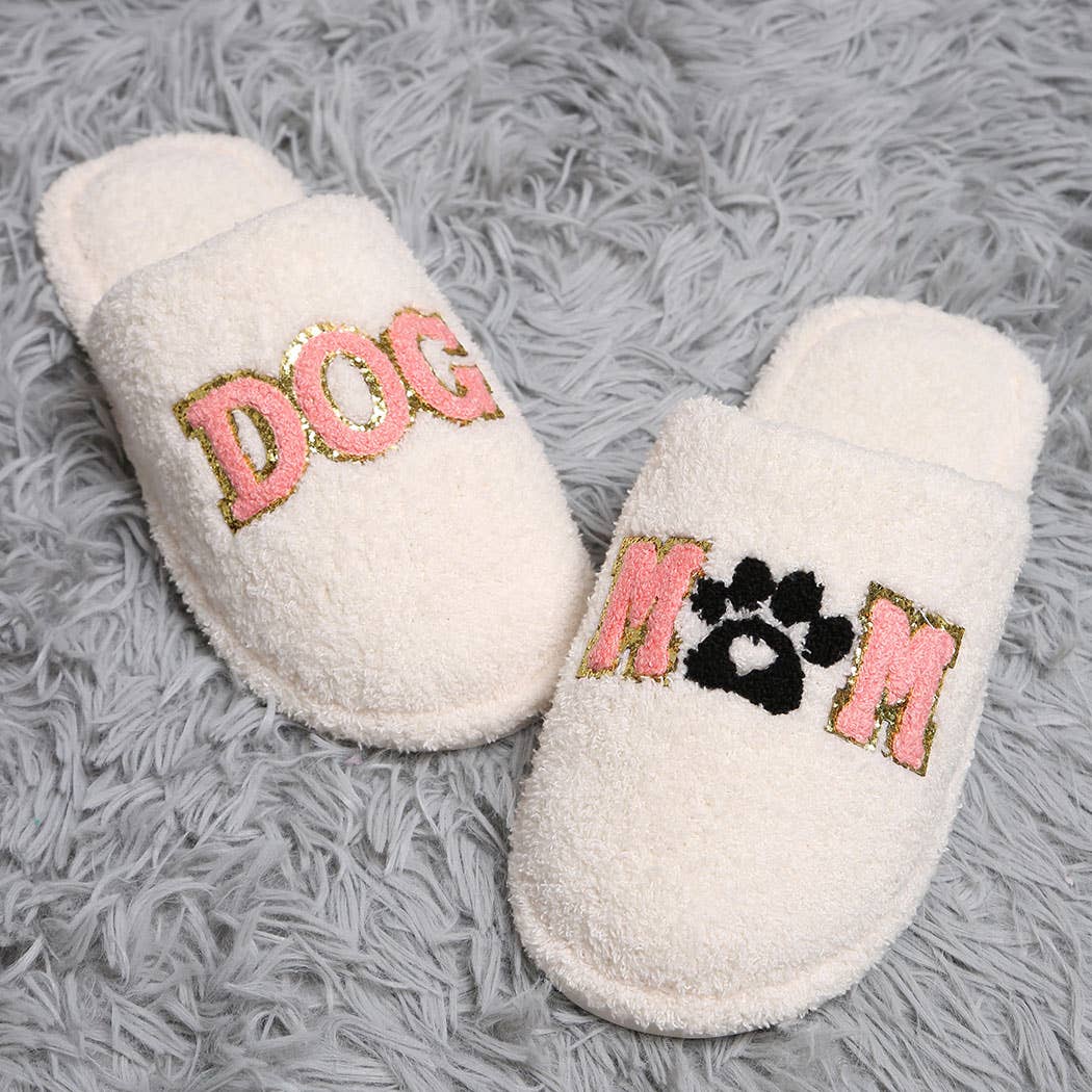 Sequined DOGMOM Home Slippers