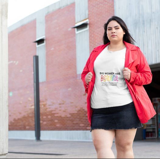 Plus Size Top, Big and Beautiful, Women's T- Shirt, Plus Size Tee