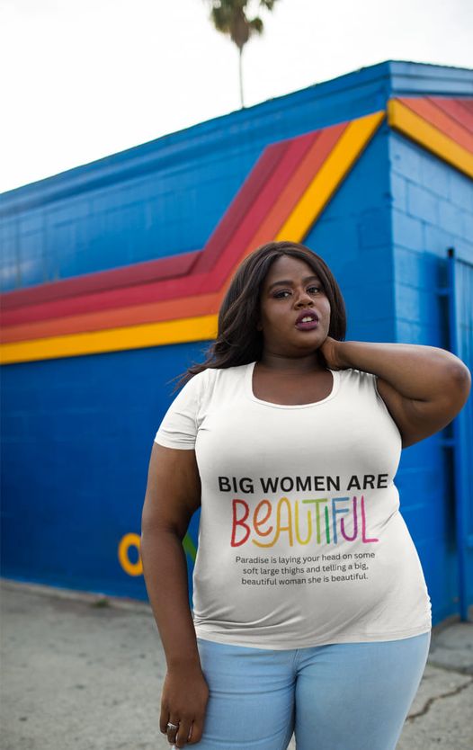 Plus Size Top, Big and Beautiful, Women's T- Shirt, Plus Size Tee