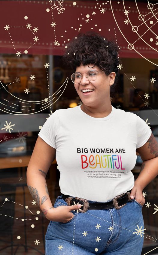 Plus Size Top, Big and Beautiful, Women's T- Shirt, Plus Size Tee