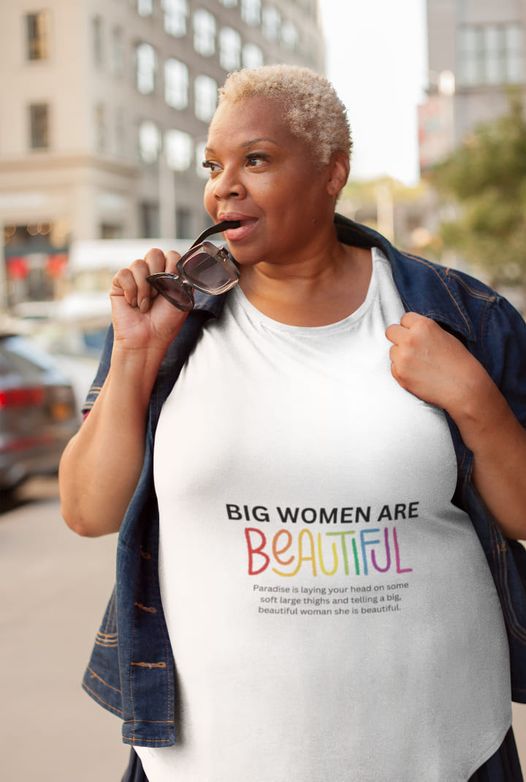 Plus Size Top, Big and Beautiful, Women's T- Shirt, Plus Size Tee
