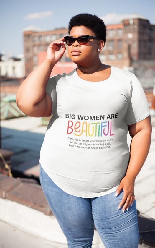 Plus Size Top, Big and Beautiful, Women's T- Shirt, Plus Size Tee