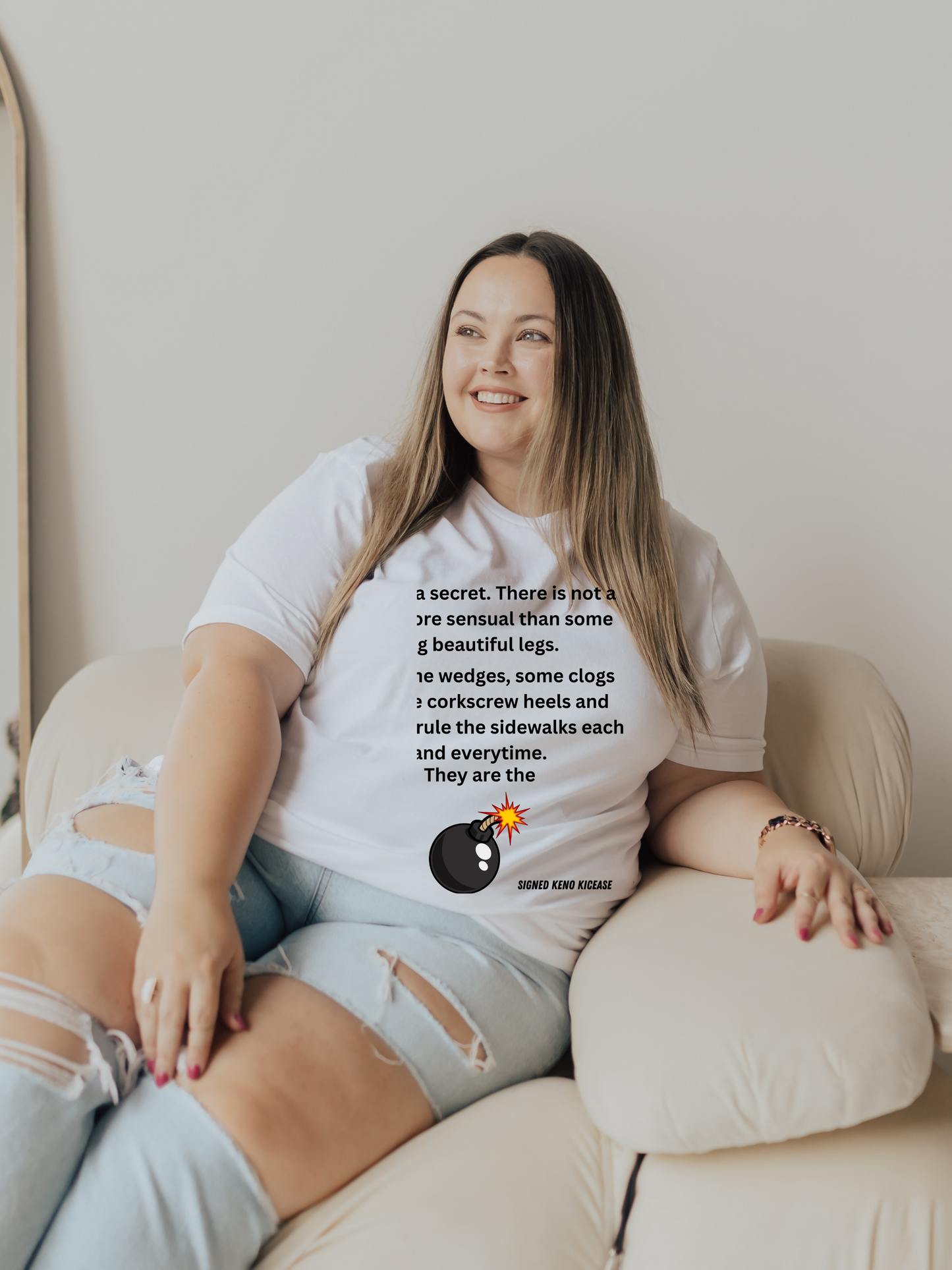 Plus Size Top, Plus Size Tee, Women's Tee, Curvy, Legs