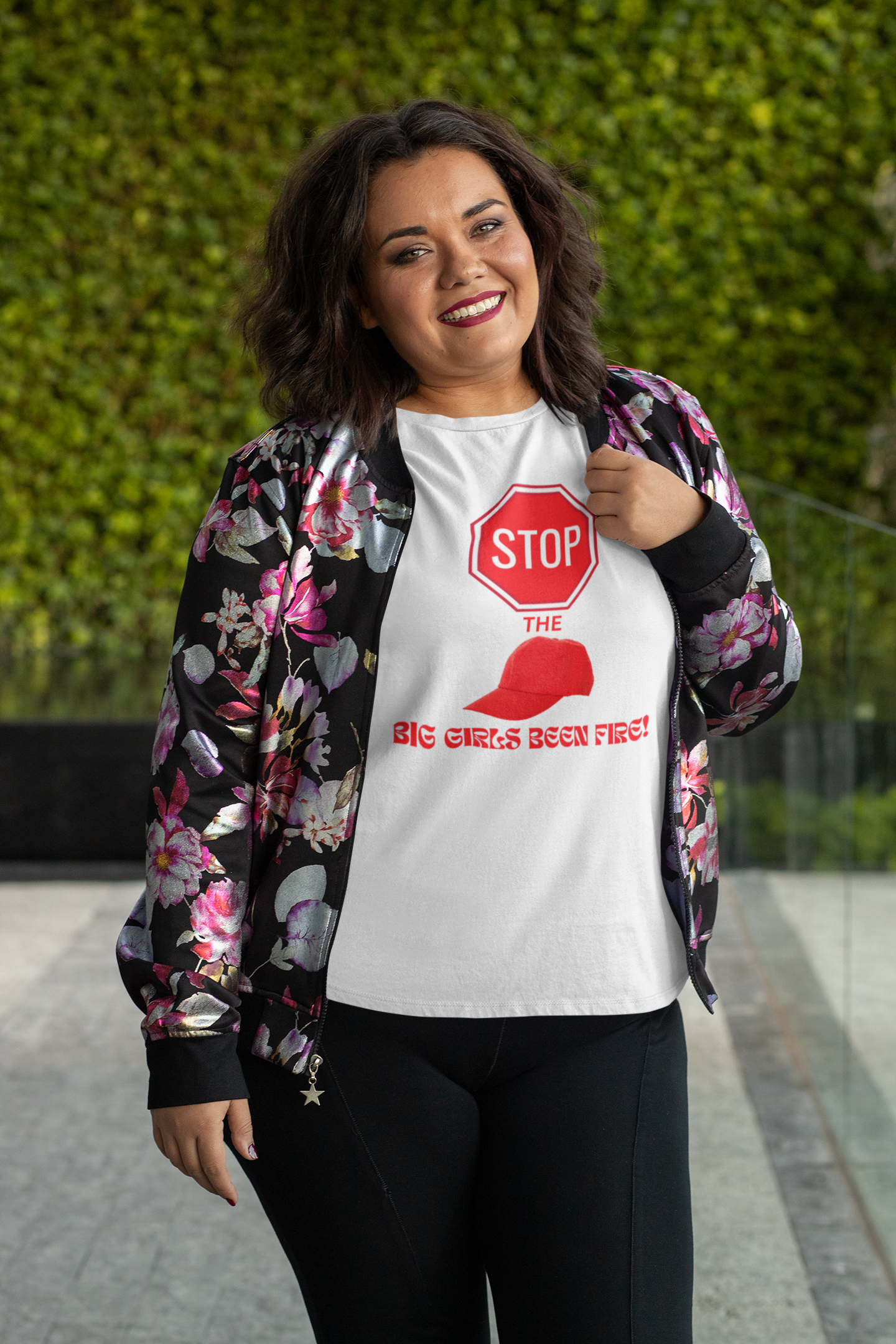 Stop the cap, big girls been fire tee, plus size women's tee, big women's tee, novelty tee