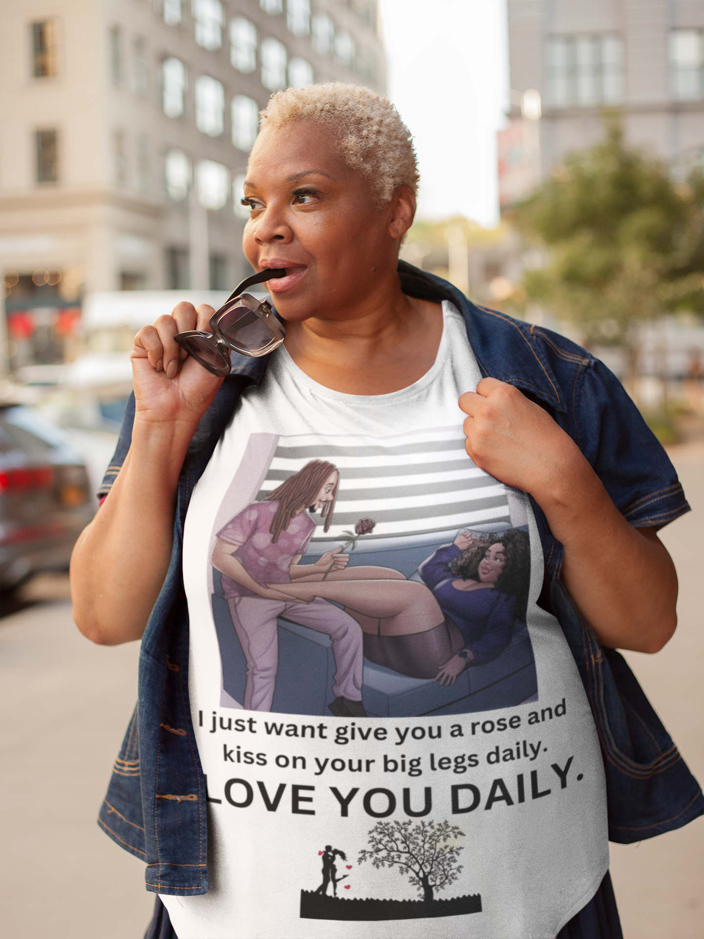 Women's Tee, Plus Size Top, Curvy, Sensual