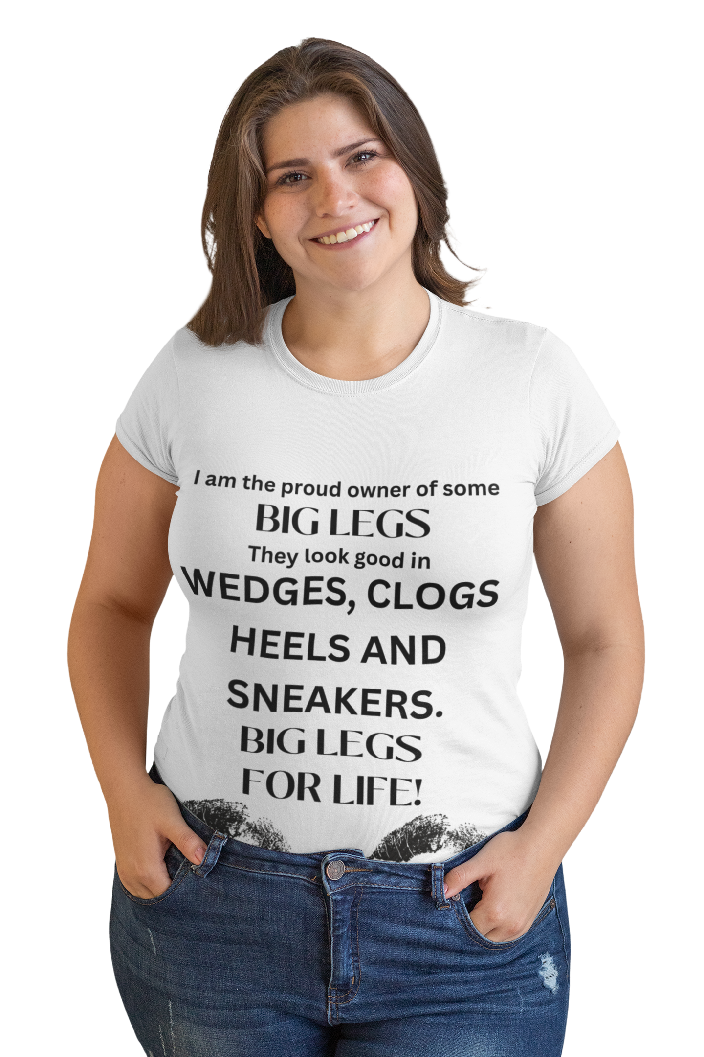 Big Girl, Plus Size, Pride, Women's Tee, Women's Top, Literary, Legs, Calves